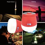 Red Solar Rechargeable Emergency Light