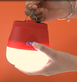 Red Solar Rechargeable Emergency Light